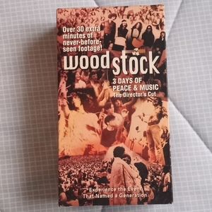 WOODSTOCK 3 Days Of Peace and Music Directors Cut 2 Tape VHS Box Set